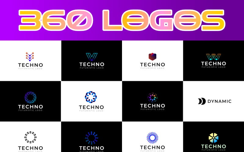360 Logos Bundle Collection Logo Template