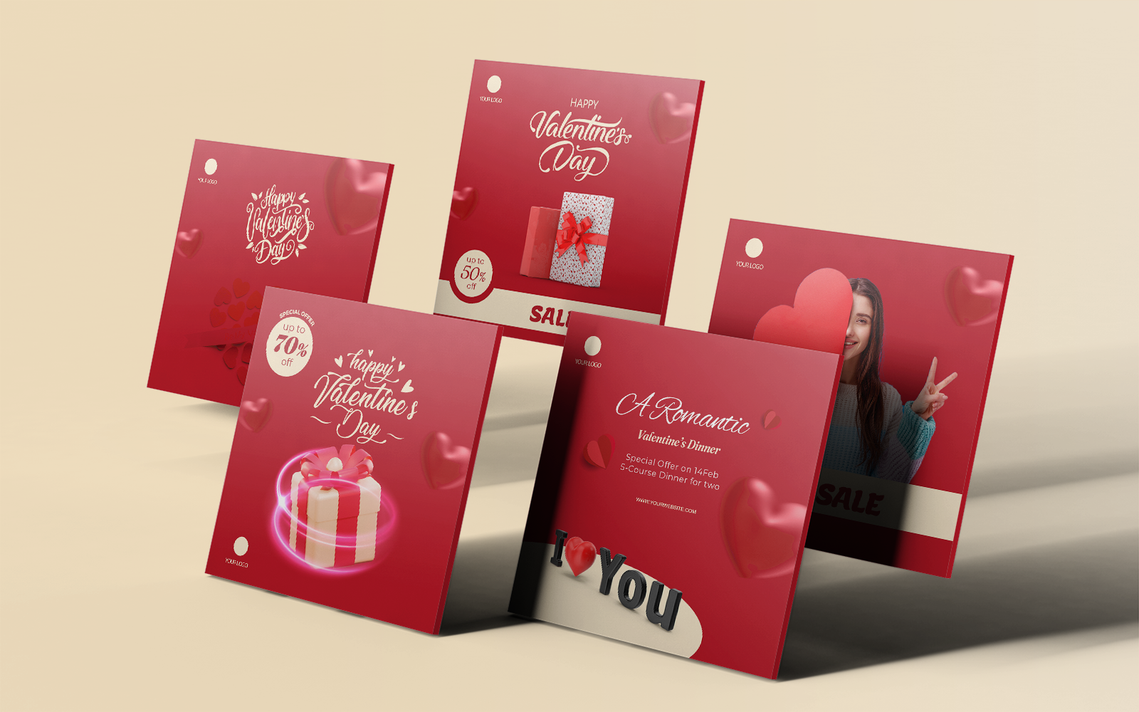 Kit Graphique #232147 Valentine Love Divers Modles Web - Logo template Preview