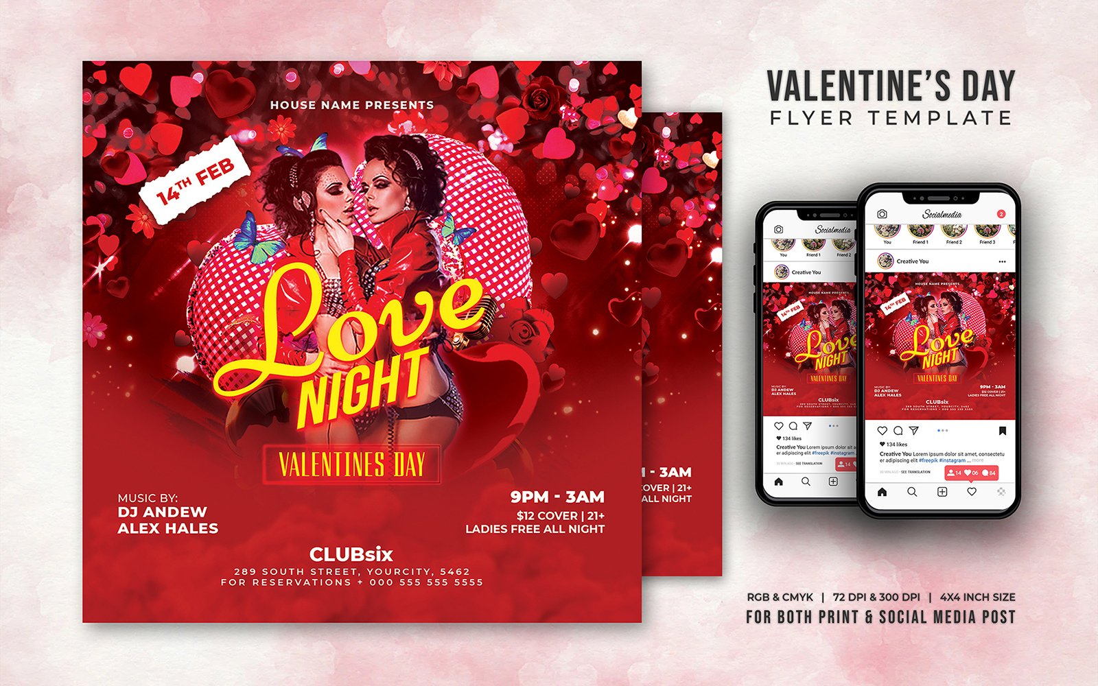 Template #232192 Valentines Day Webdesign Template - Logo template Preview