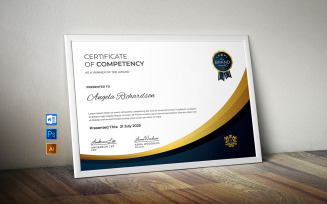 Golden Black Certificate Template