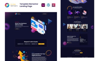 On Click Digital Agency Ready to Use Elementor Template