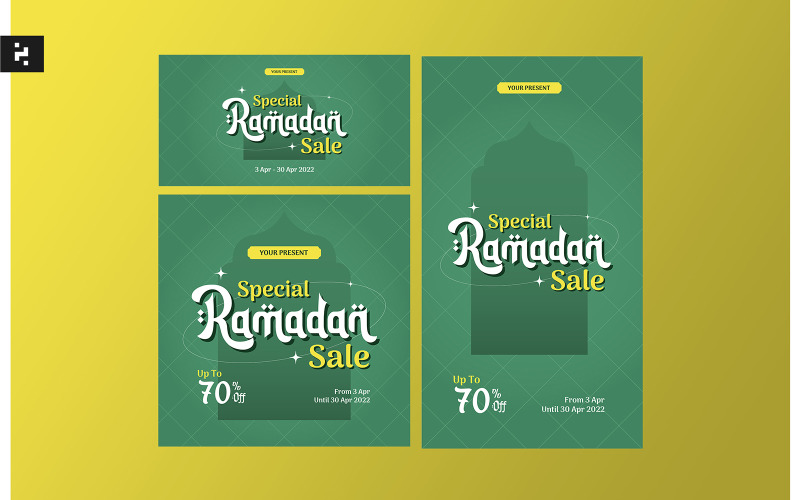 Ramadan Sale Social Media Ads Template