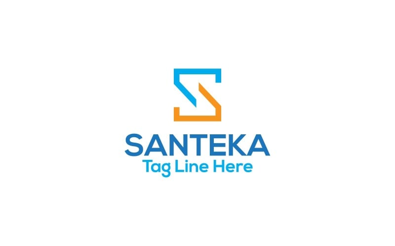 Santeka S Letter Logo Design Template Logo Template