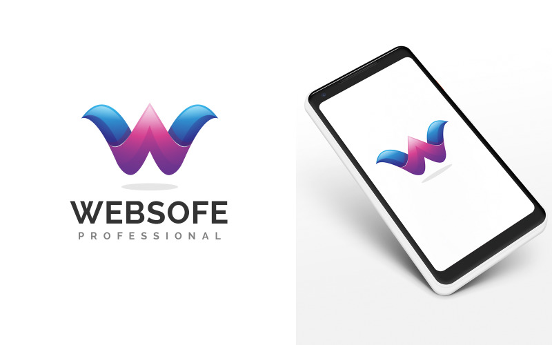 Websofe - Colorful Abstract Letter W Logo Template