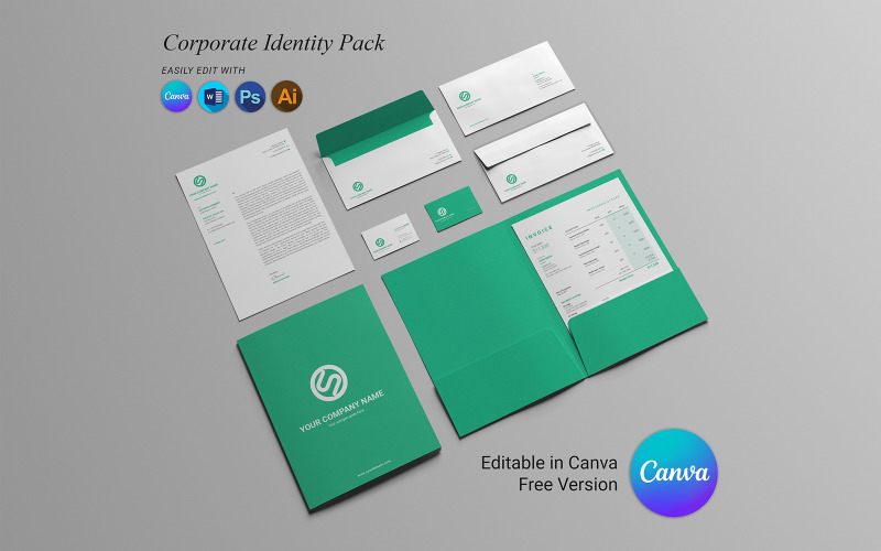 Corporate Identity Package Canva