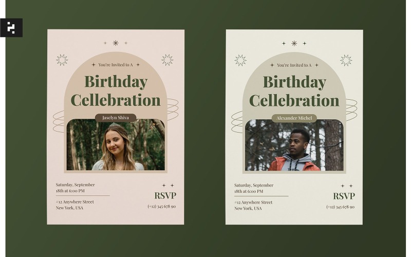 Creative Birthday Invitation Template Corporate Identity