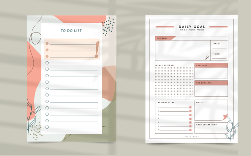 Daily Goals For Business And Personal Activates Planner