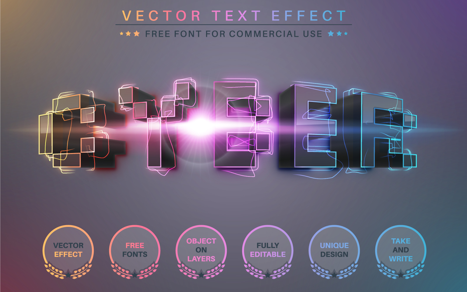 Template #232342 Effectfont Styleeditable Webdesign Template - Logo template Preview