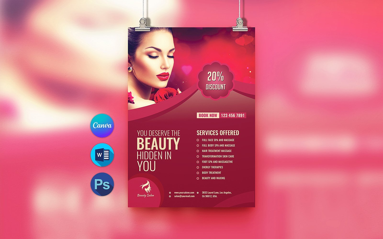 Template #232372 A4 Flyer Webdesign Template - Logo template Preview