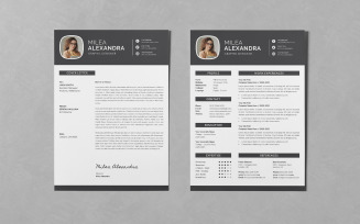 Creative Minimalist Resume CV Bundle Set