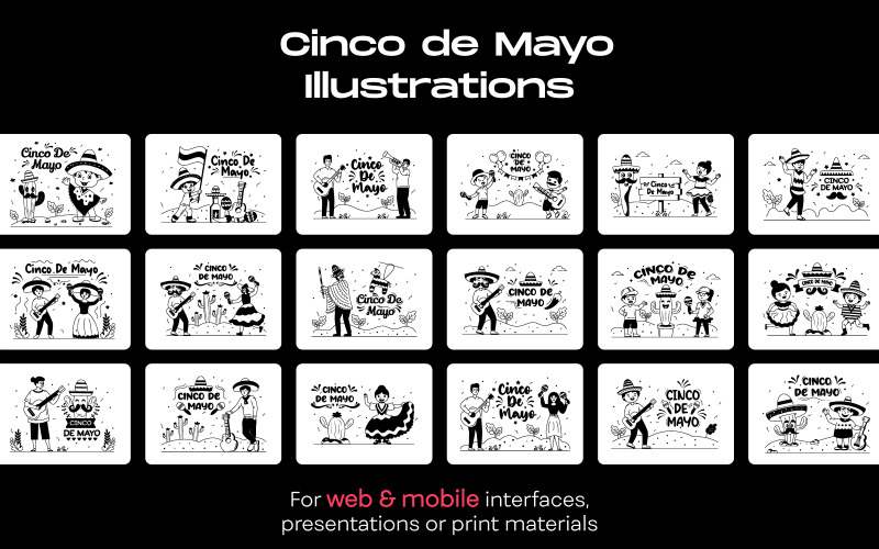 25 Cinco de Mayo Illustrations