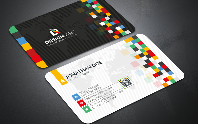 Clean Modern Business Card Corporate Identity