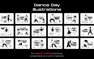 25 International Dance Day illustrations