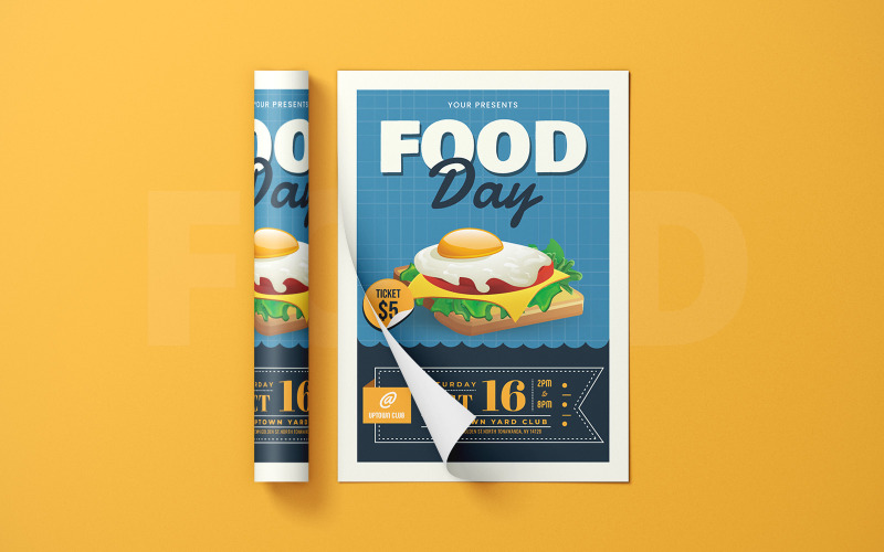 International Food Day Flyer Template Corporate Identity