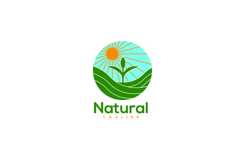 Natural Logo | Simple Logo Design Relates To Natural Beauty. Logo Template