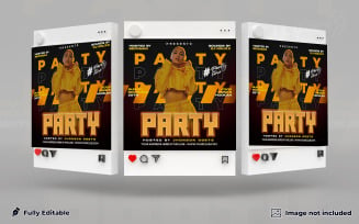 Party Social Media Banner Template