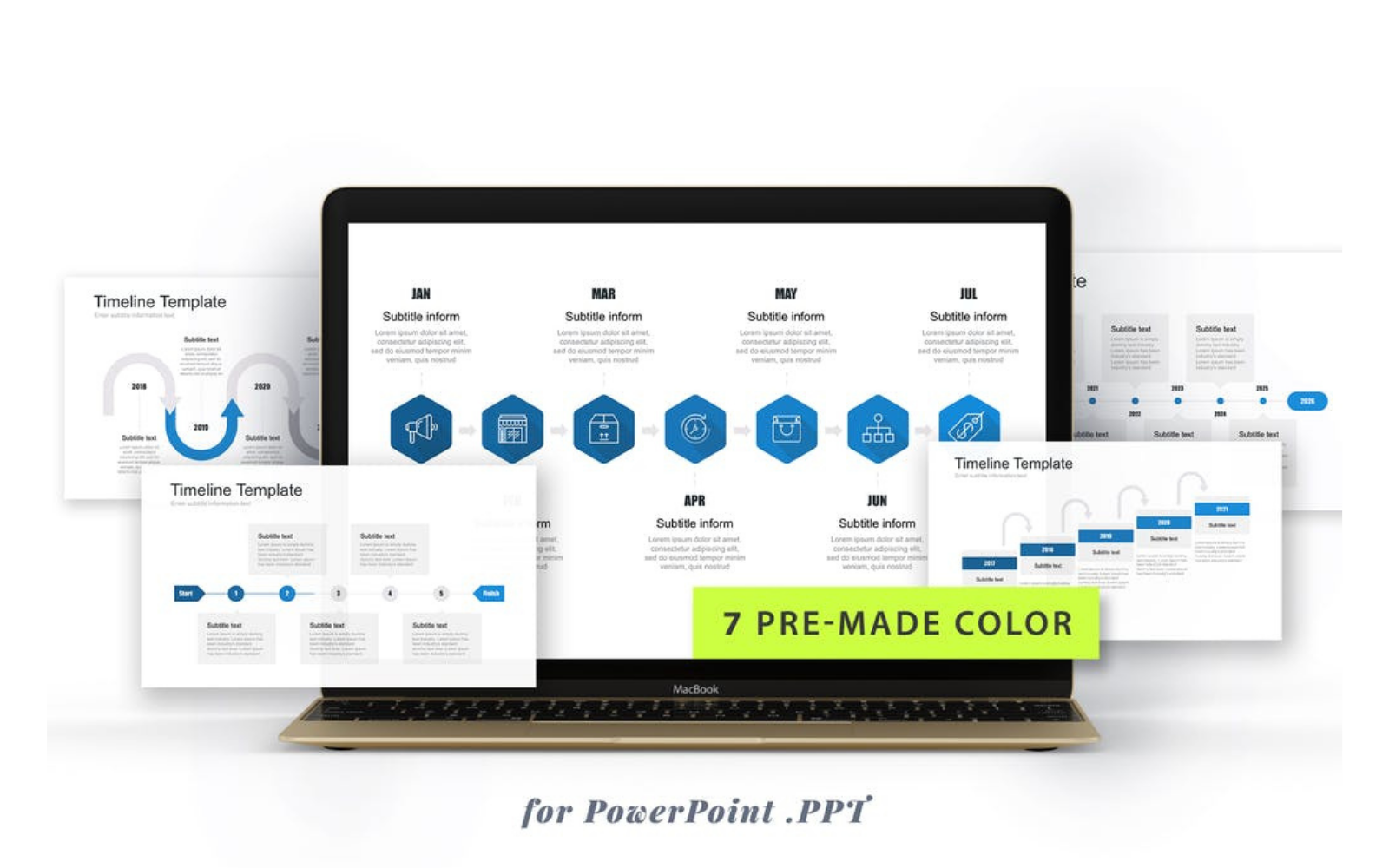 Professional Timeline PowerPoint Template