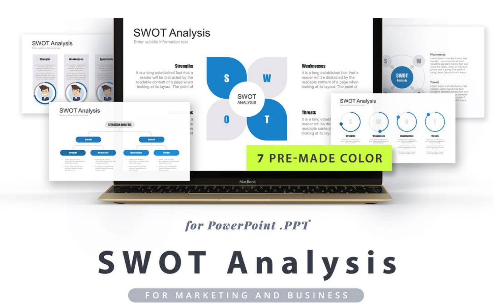 Professional Marketing Kit Analysis PowerPoint Template
