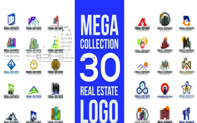 Creative 30 Mega Real Estate Logos Logo Template