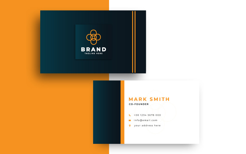 Modern Business Card-Clean and Creative Corporate Identity