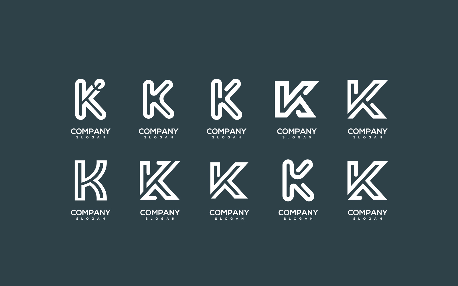 Template #232613 Letterk Logolawyerlettermediamonogram Webdesign Template - Logo template Preview