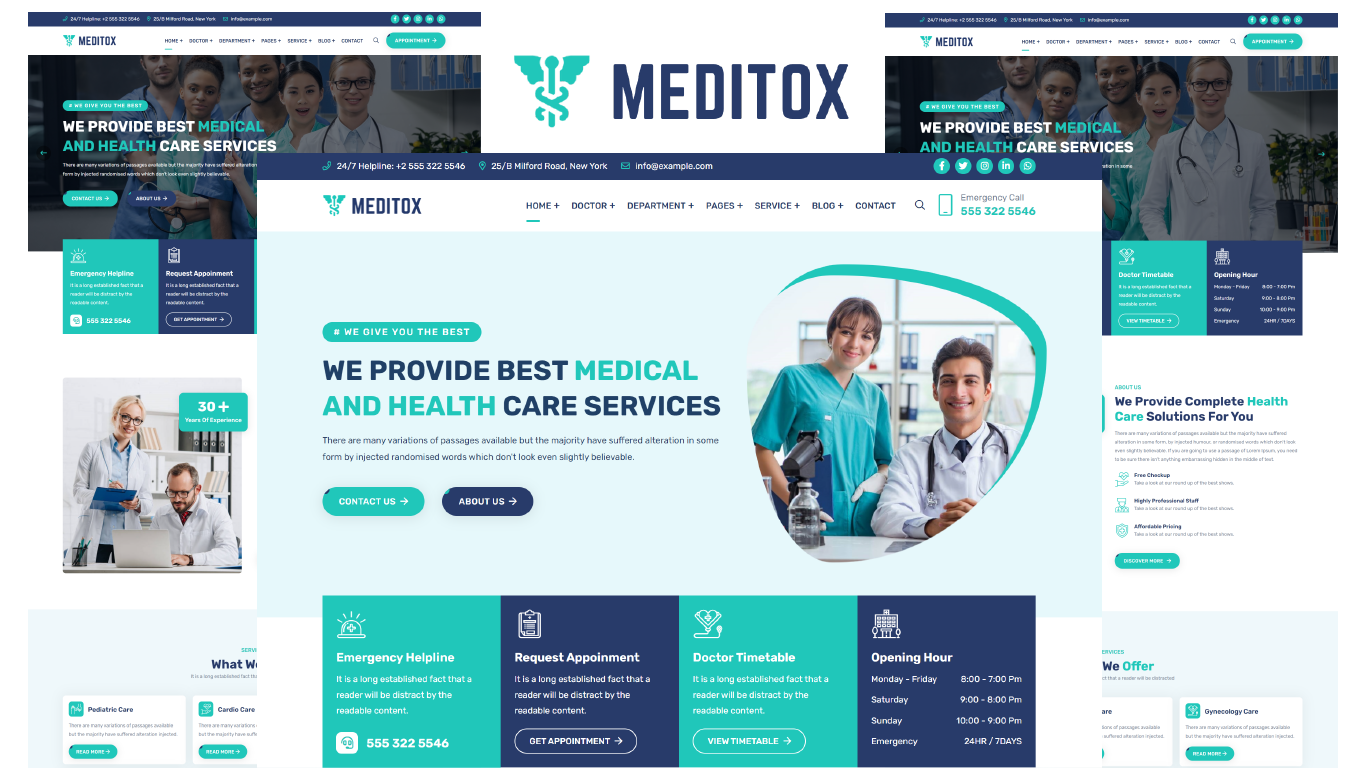 Meditox - Medical And Healthcare HTML5 Template