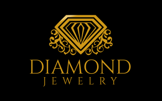 Gold Diamond Elegant Design Logo
