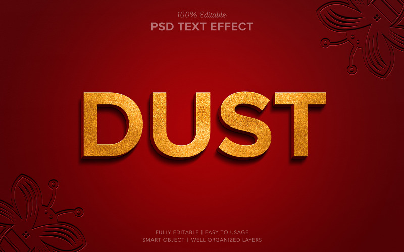 Gold Text Effects Psd Editable Product Mockup
