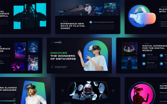 Neoverse - Virtual Reality & Metaverse PowerPoint Template