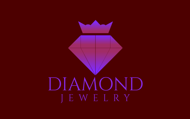 Pink Diamond Elegant Design Logo Logo Template