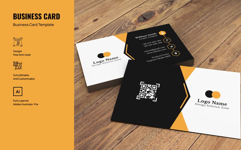 Professional Business Card Template Corporate Identity