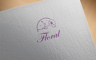 Simple Flower Logo Template
