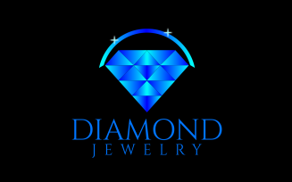 Blue Diamond Elegant Design Logo