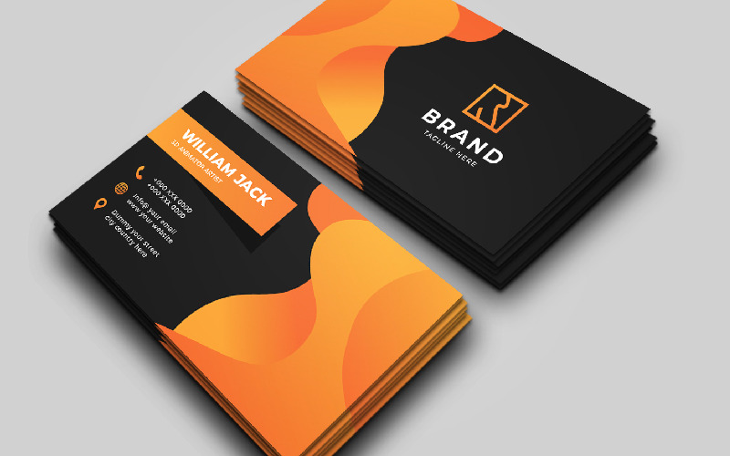 Creative Abstract Business Card Corporate Identity