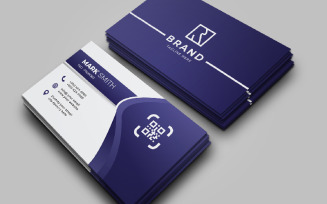 Creative Purple 3D Style Business Card