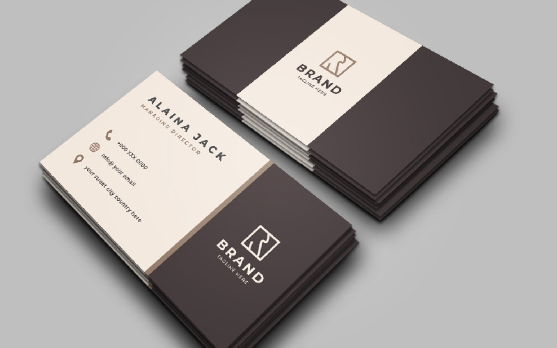 Minimalist And Clean Business Card Corporate Identity