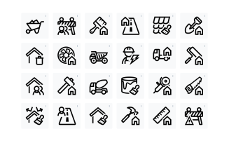 Paint Construction Package Icons