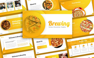 Brewing Culinary Multipurpose PowerPoint Presentation Template