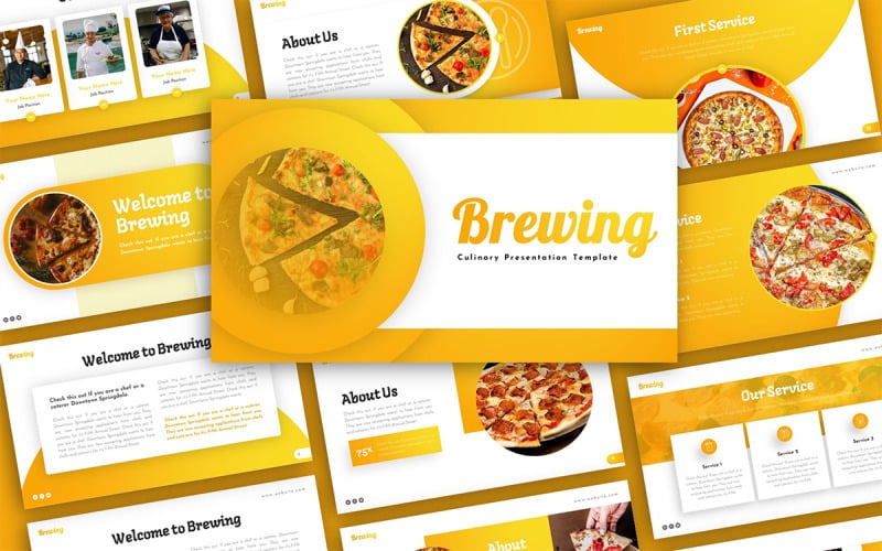 Brewing Culinary Multipurpose PowerPoint Presentation Template PowerPoint Template