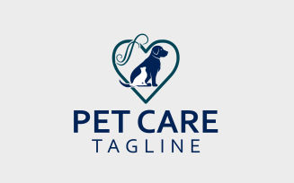 Pet Care Elegant Logo Design