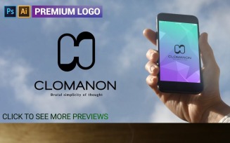 Premium C Letter CLOMANON Logo Template
