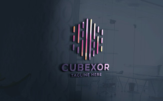 Professional Cube Hexo Logo