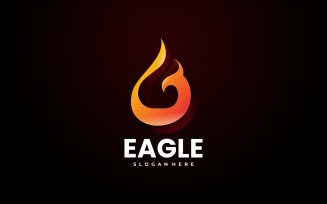 Eagle Fire Gradient Logo Style