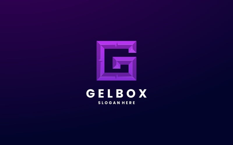Letter G Box Gradient Logo Design Logo Template