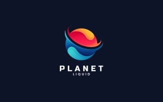 Planet Gradient Colorful Logo Style