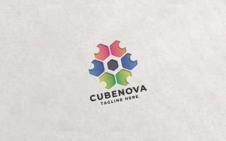 Professional Cube Nova Logo Template