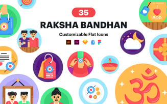 35 Raksha Bandhan Vector Icons