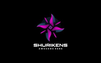 Shuriken Gradient Logo Style