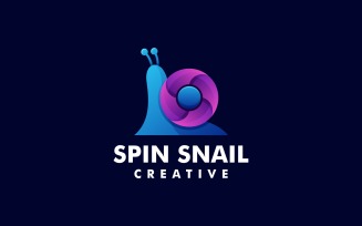Spin Snail Gradient Logo Style