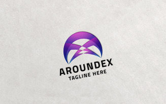 Aroundex Letter A Logo Template